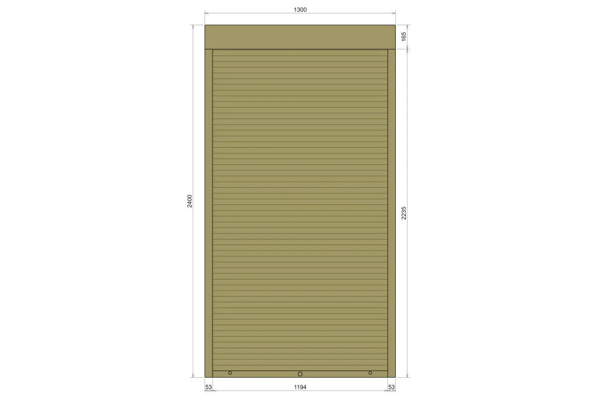 Защитные алюминиевые ролеты Comfort Line 1300-2400 мм P55
