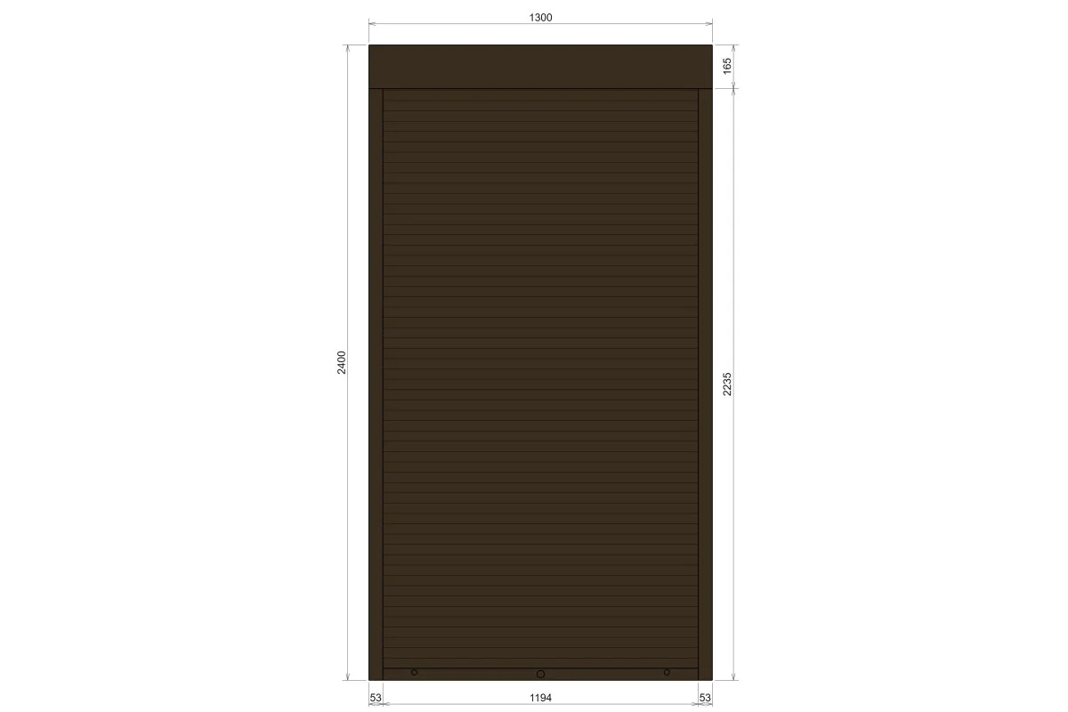 Защитные алюминиевые ролеты Comfort Line 1300-2400 мм P55