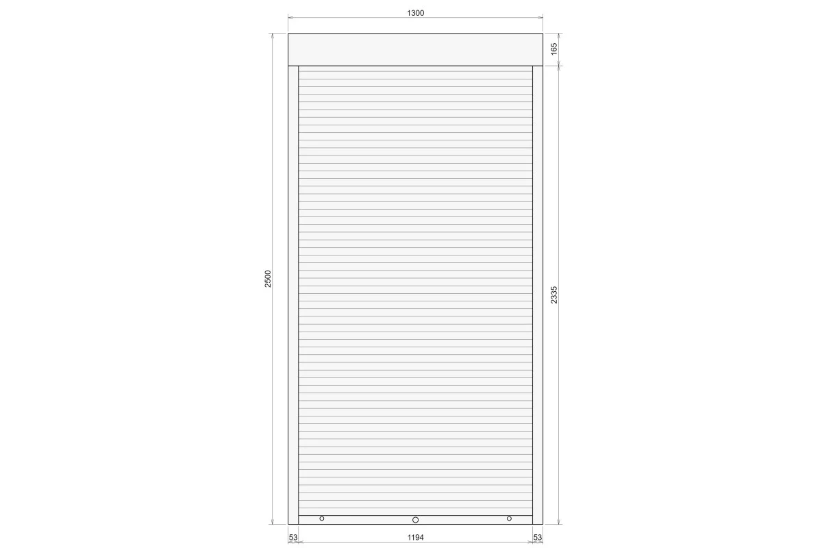 Защитные алюминиевые ролеты Comfort Line 1300-2500 мм P55
