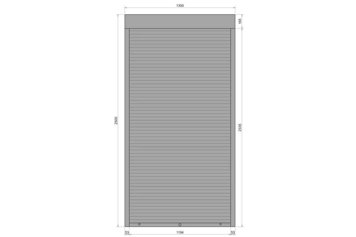 Защитные алюминиевые ролеты Comfort Line 1300-2500 мм P55