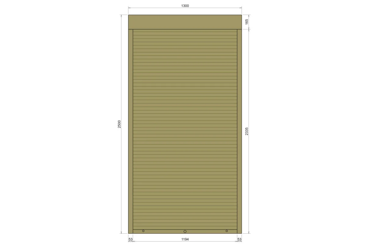 Защитные алюминиевые ролеты Comfort Line 1300-2500 мм P55