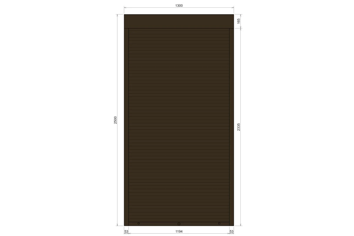 Защитные алюминиевые ролеты Comfort Line 1300-2500 мм P55