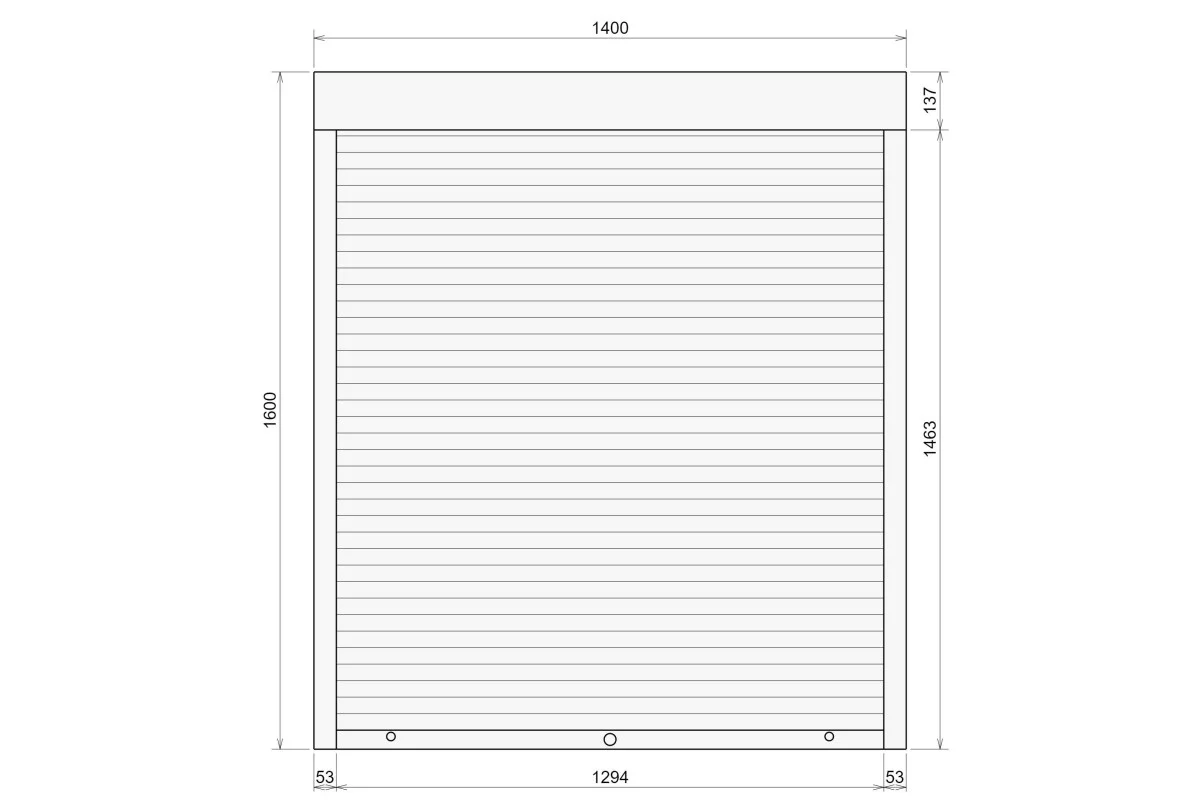 Защитные алюминиевые ролеты Comfort Line 1400-1600 мм P55