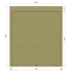 Защитные алюминиевые ролеты Comfort Line 1400-1600 мм P55
