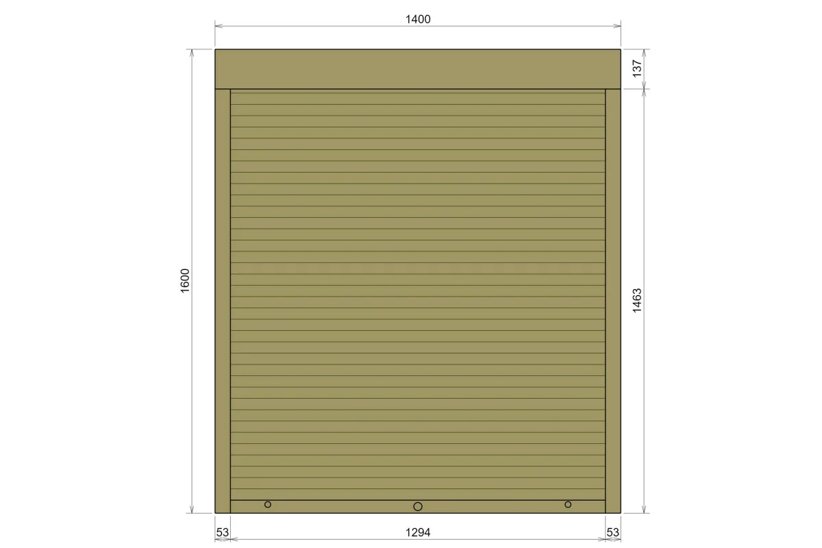 Защитные алюминиевые ролеты Comfort Line 1400-1600 мм P55