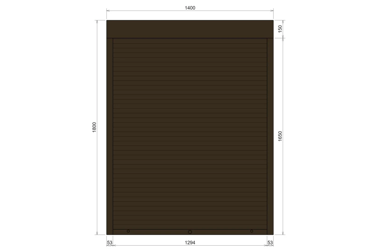 Защитные алюминиевые ролеты Comfort Line 1400-1800 мм P55