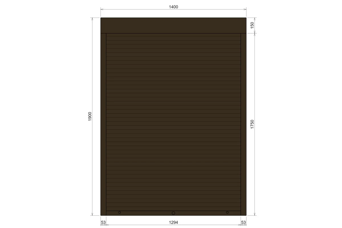 Защитные алюминиевые ролеты Comfort Line 1400-1900 мм P55