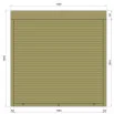 Защитные алюминиевые ролеты Comfort Line 1500-1500 мм P55