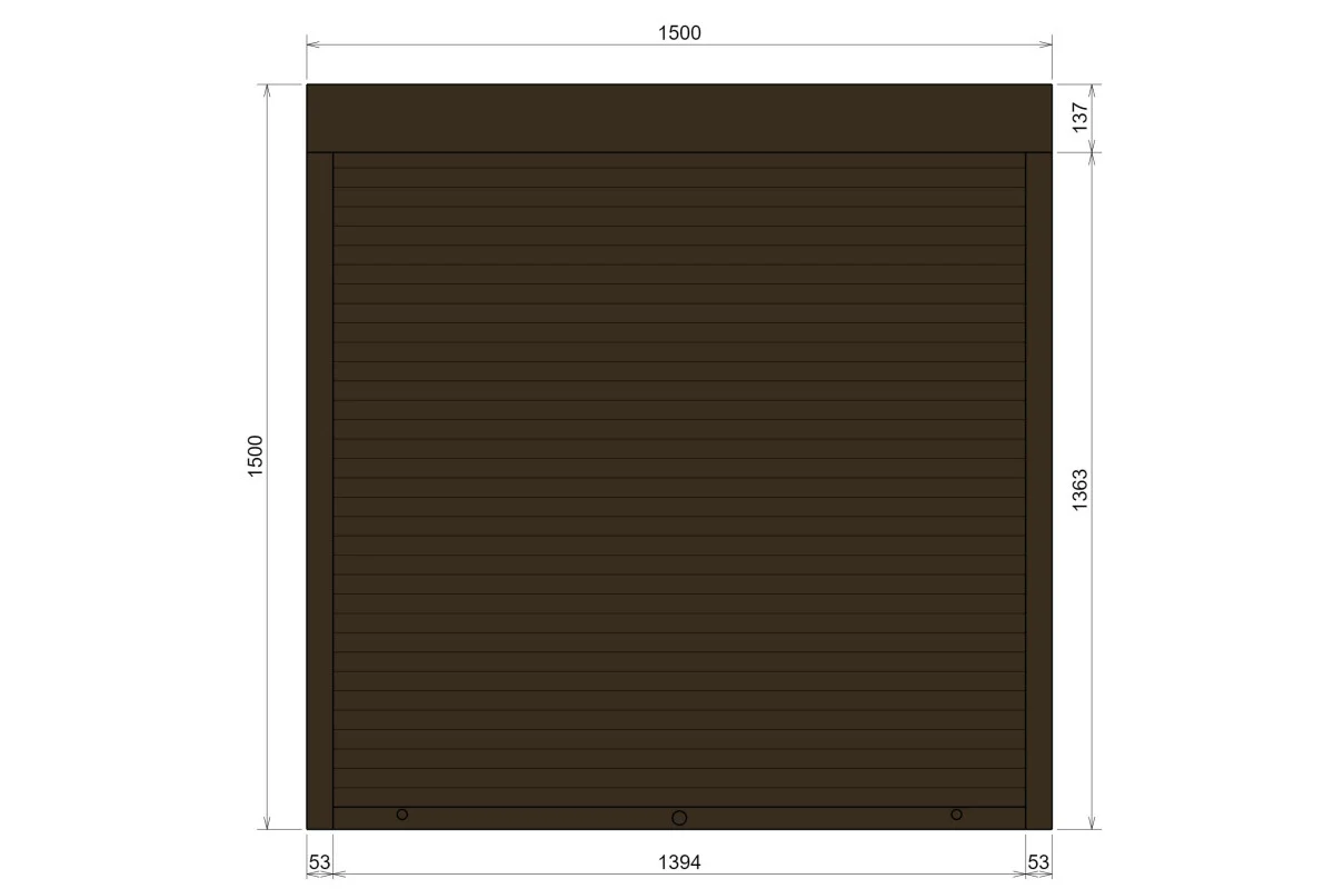 Защитные алюминиевые ролеты Comfort Line 1500-1500 мм P55