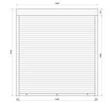 Защитные алюминиевые ролеты Comfort Line 1600-1700 мм P55