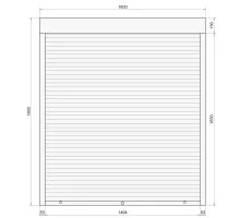 Защитные алюминиевые ролеты Comfort Line 1600-1800 мм P55