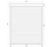 Защитные алюминиевые ролеты Comfort Line 1600-2000 мм P55