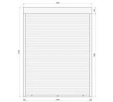 Защитные алюминиевые ролеты Comfort Line 1600-2100 мм P55