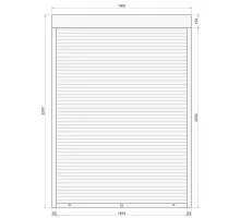 Защитные алюминиевые ролеты Comfort Line 1600-2200 мм P55