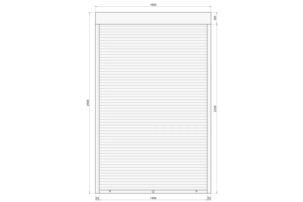 Защитные алюминиевые ролеты Comfort Line 1600-2500 мм P55