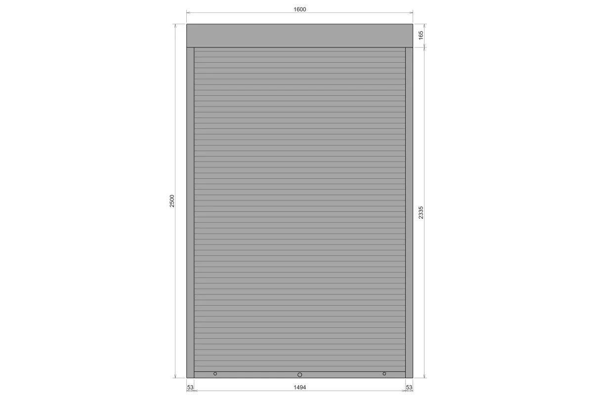 Защитные алюминиевые ролеты Comfort Line 1600-2500 мм P55