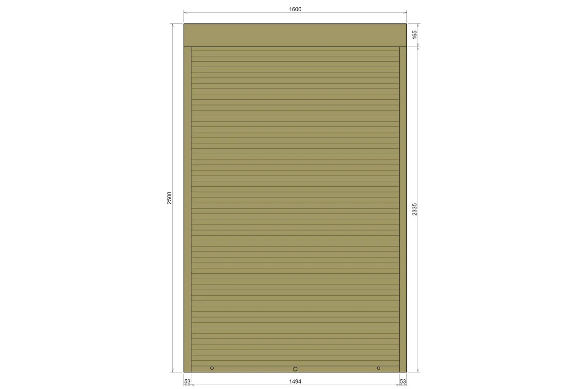 Защитные алюминиевые ролеты Comfort Line 1600-2500 мм P55