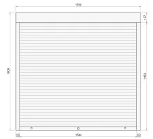 Защитные алюминиевые ролеты Comfort Line 1700-1600 мм P55