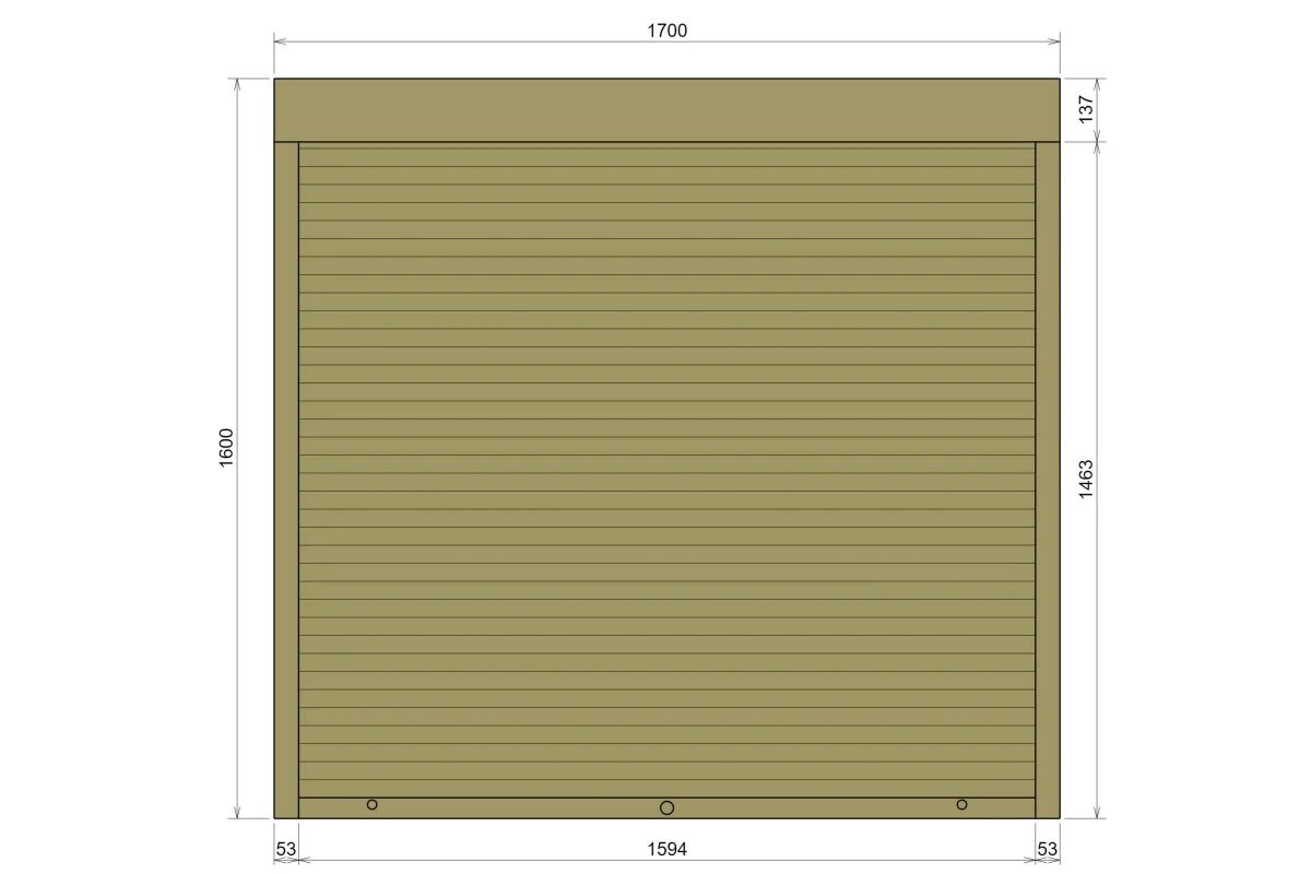 Защитные алюминиевые ролеты Comfort Line 1700-1600 мм P55
