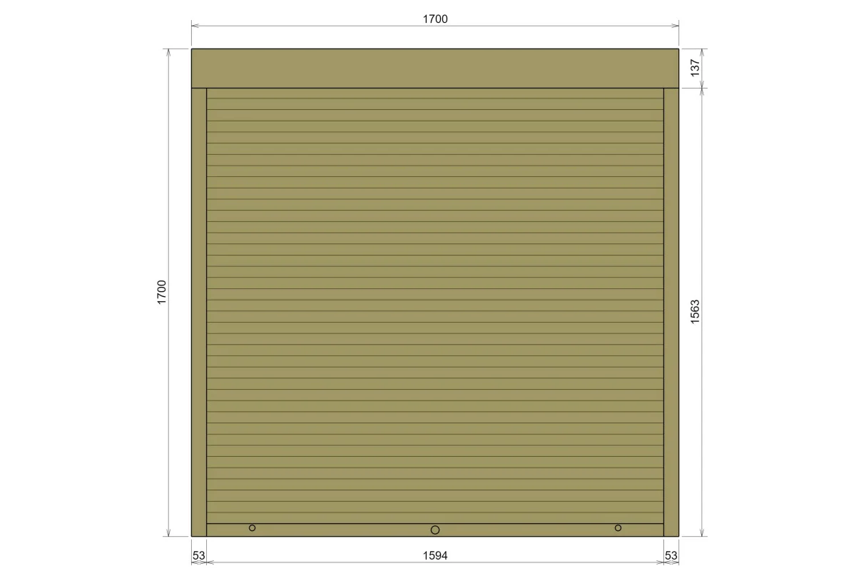 Защитные алюминиевые ролеты Comfort Line 1700-1700 мм P55