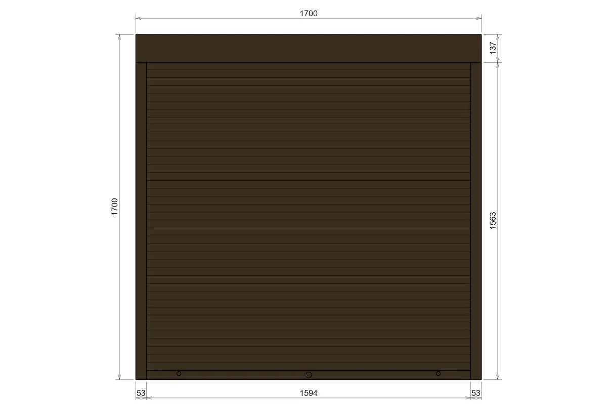 Защитные алюминиевые ролеты Comfort Line 1700-1700 мм P55