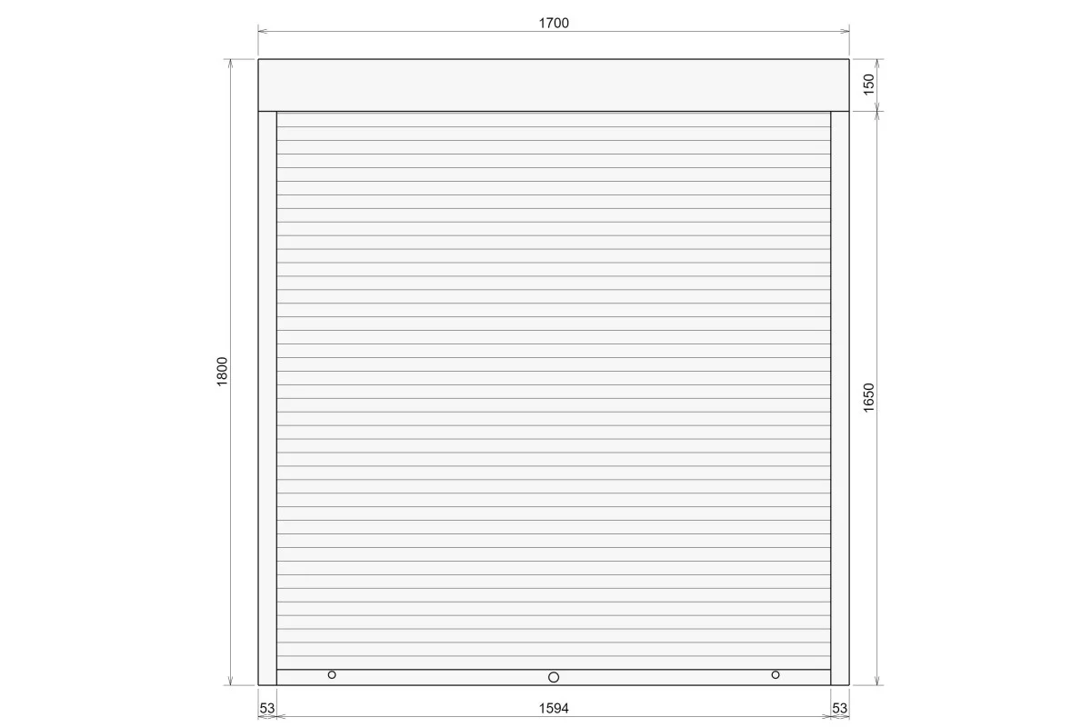 Защитные алюминиевые ролеты Comfort Line 1700-1800 мм P55