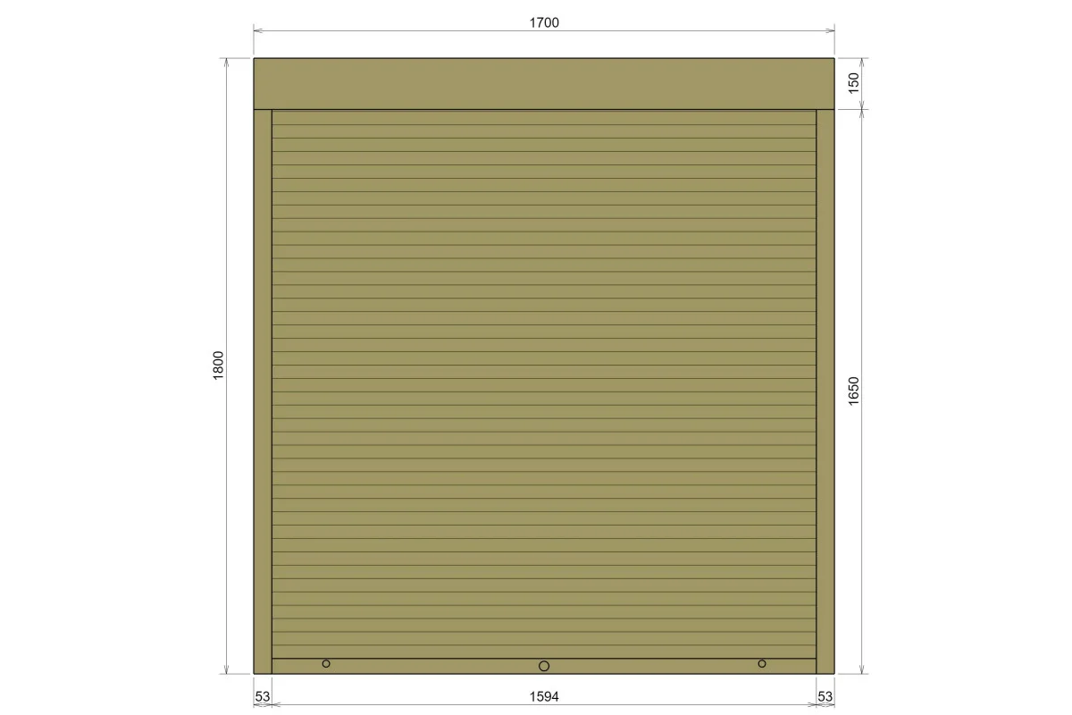 Защитные алюминиевые ролеты Comfort Line 1700-1800 мм P55