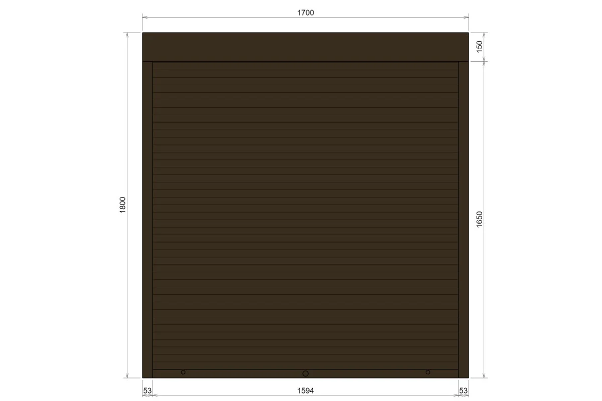 Защитные алюминиевые ролеты Comfort Line 1700-1800 мм P55