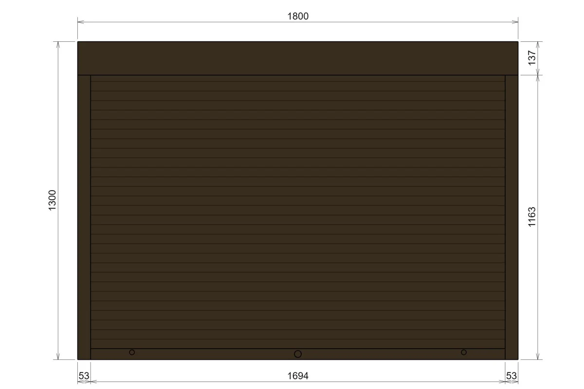 Захисні алюмінієві ролети Comfort Line 1800-1300 мм P55