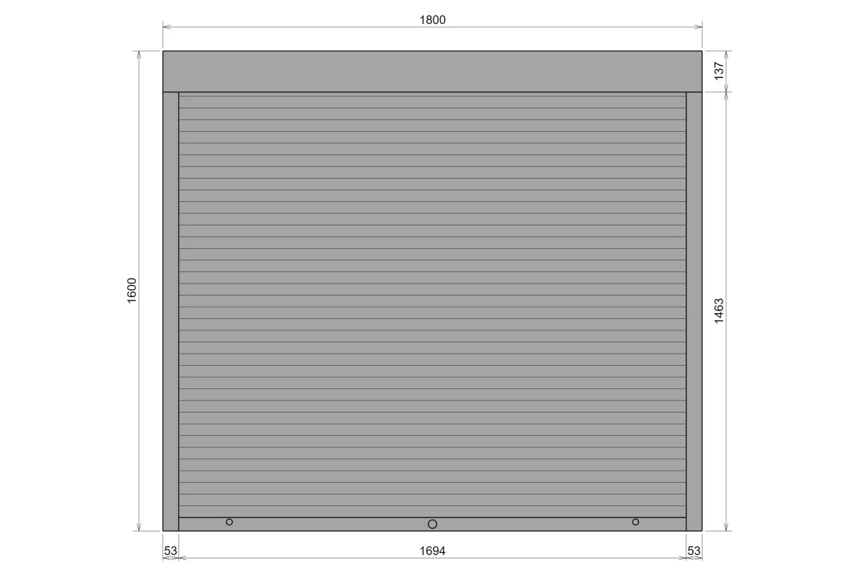 Защитные алюминиевые ролеты Comfort Line 1800-1600 мм P55