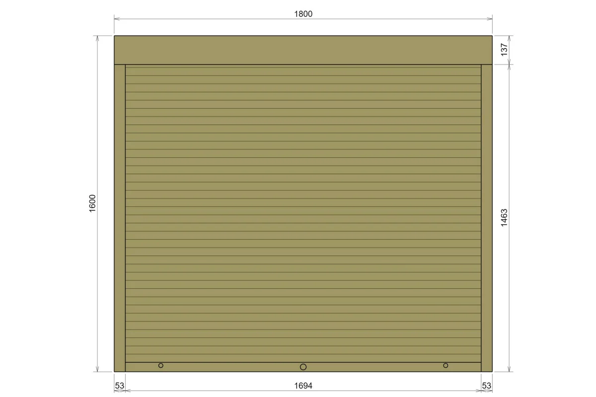 Защитные алюминиевые ролеты Comfort Line 1800-1600 мм P55