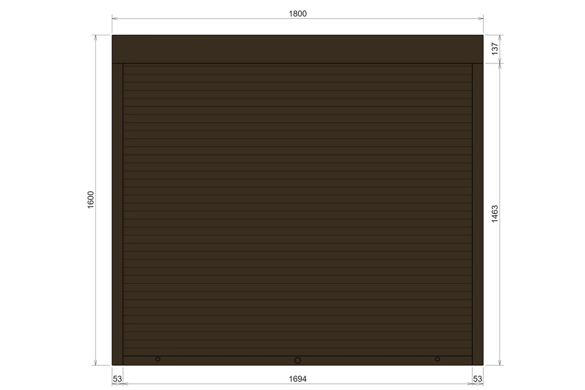 Защитные алюминиевые ролеты Comfort Line 1800-1600 мм P55