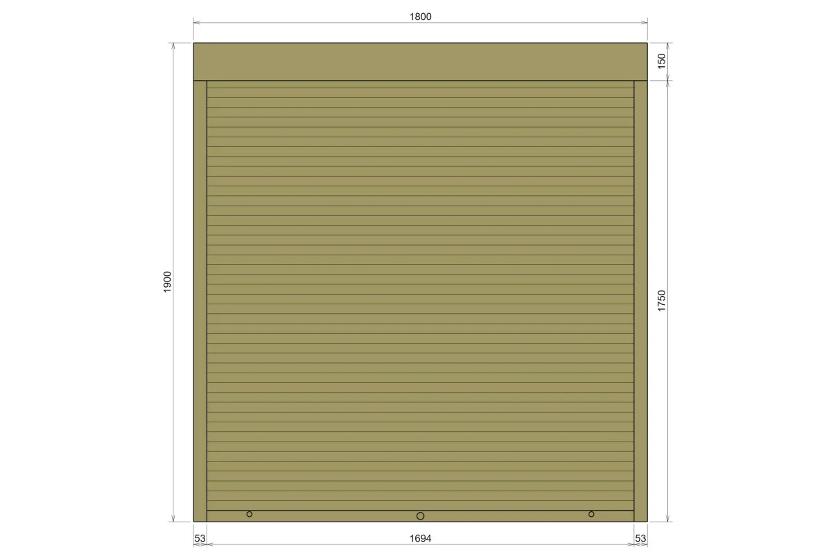 Захисні алюмінієві ролети Comfort Line 1800-1900 мм P55