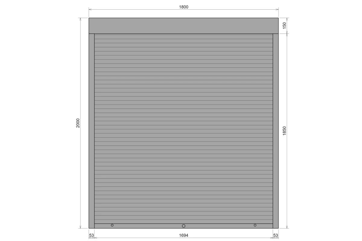 Защитные алюминиевые ролеты Comfort Line 1800-2000 мм P55