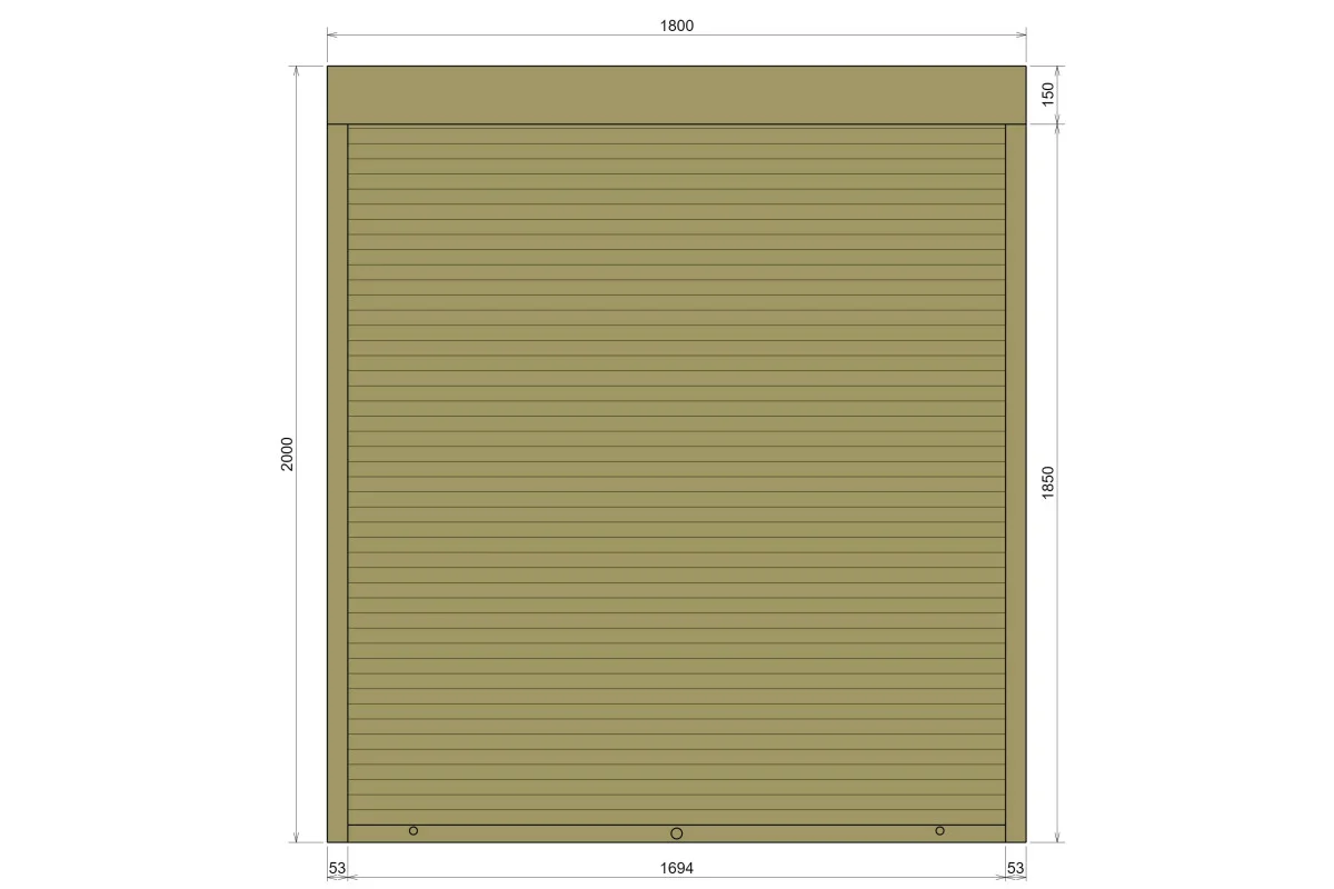 Защитные алюминиевые ролеты Comfort Line 1800-2000 мм P55