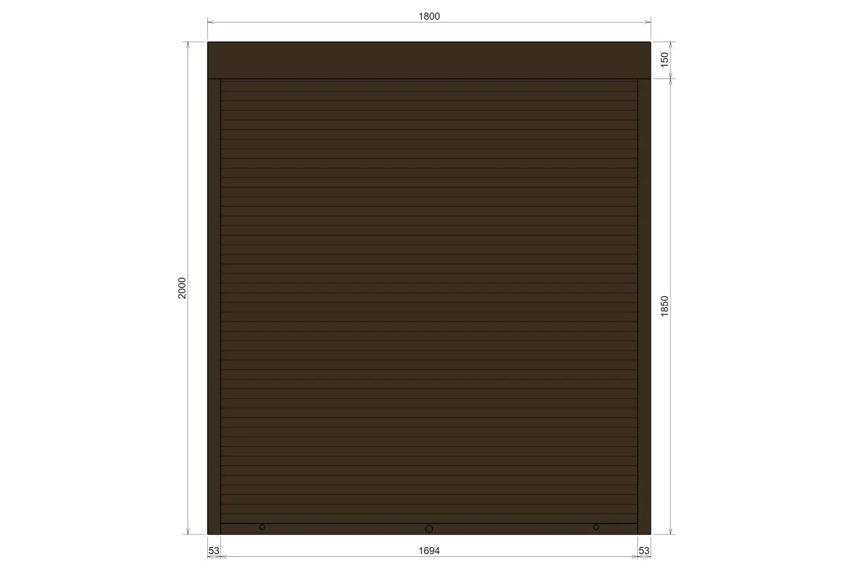 Защитные алюминиевые ролеты Comfort Line 1800-2000 мм P55