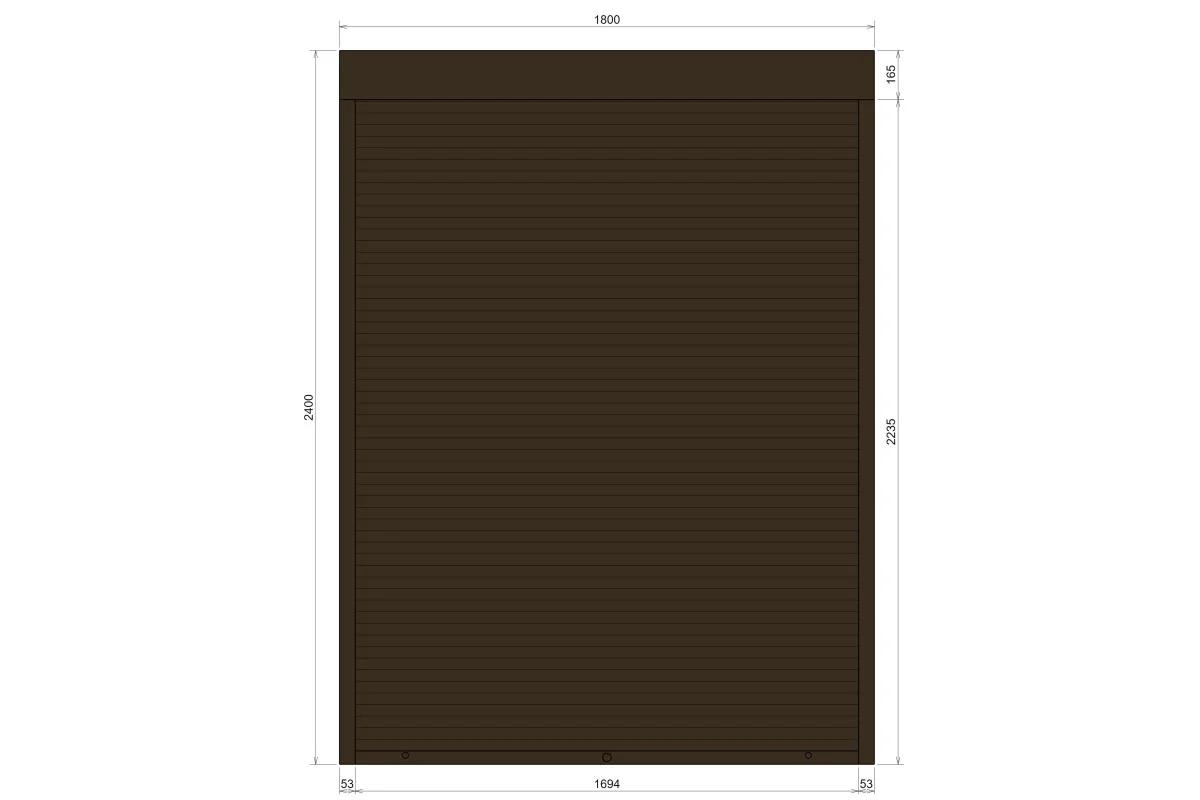 Защитные алюминиевые ролеты Comfort Line 1800-2400 мм P55