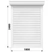 Защитные алюминиевые ролеты Comfort Line 1800-2400 мм P55