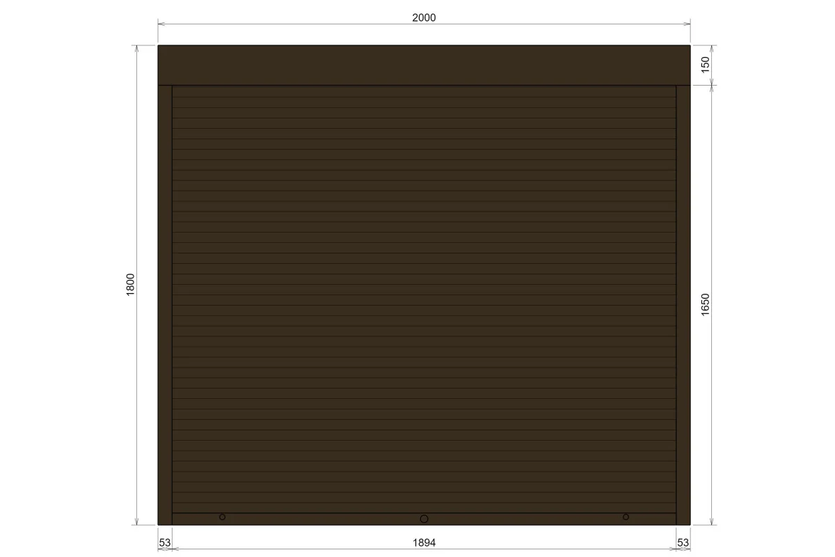 Защитные алюминиевые ролеты Comfort Line 2000-1800 мм P55