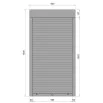 Защитные алюминиевые ролеты Comfort Line 800-1500 мм P55