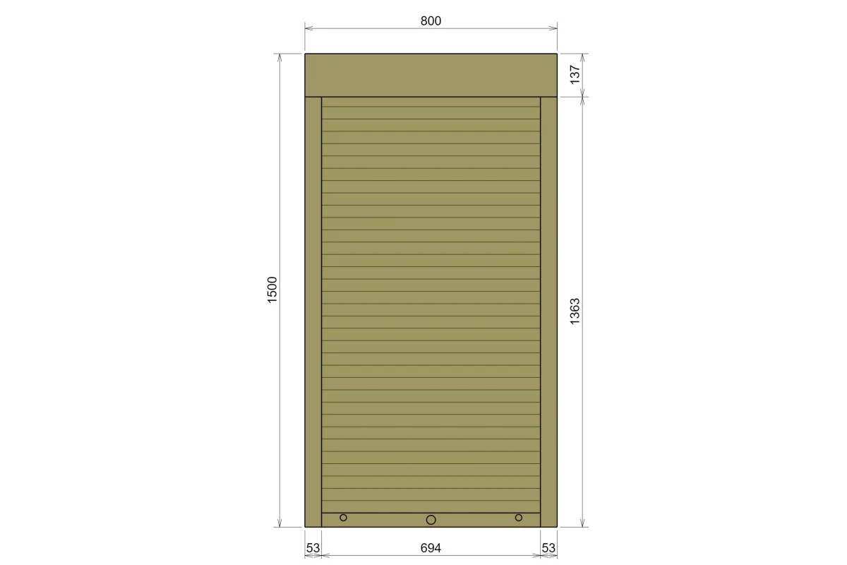 Защитные алюминиевые ролеты Comfort Line 800-1500 мм P55