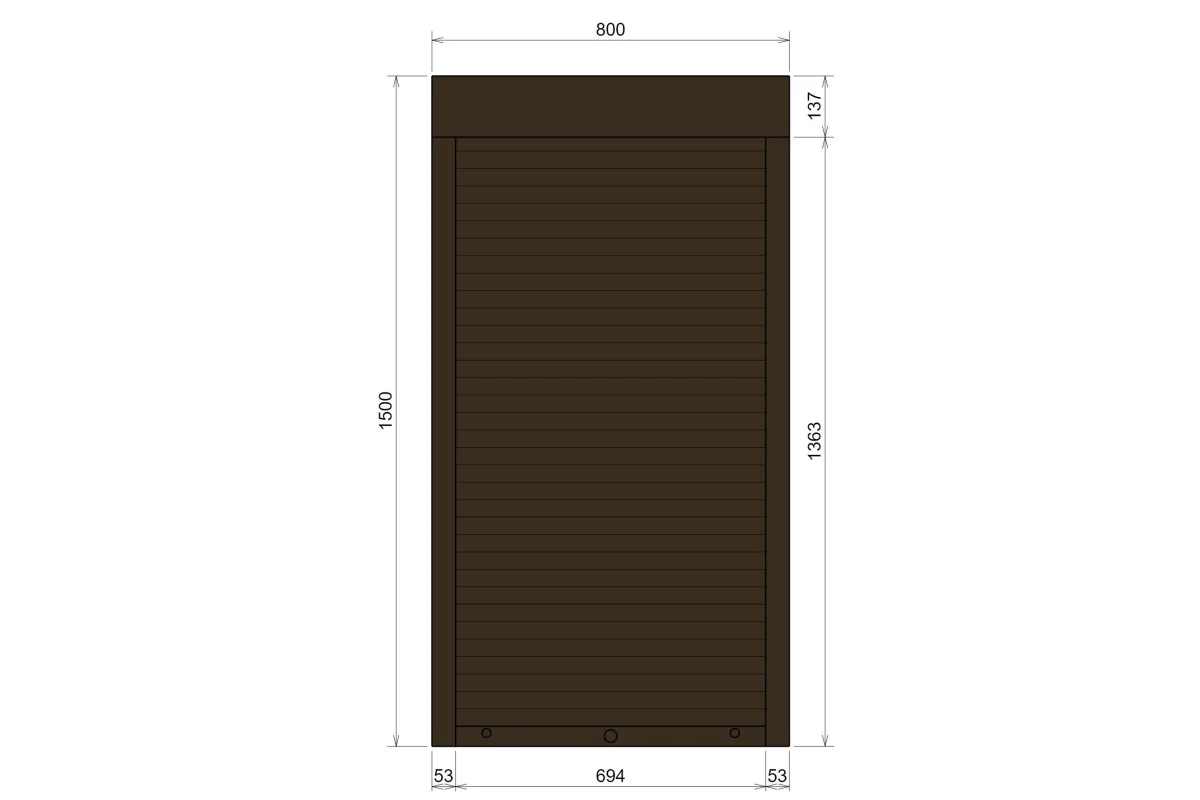 Защитные алюминиевые ролеты Comfort Line 800-1500 мм P55