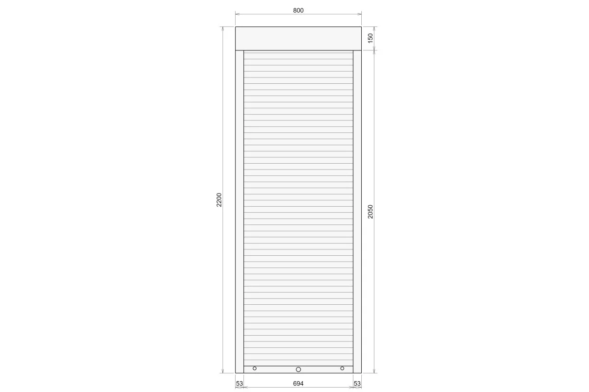 Защитные алюминиевые ролеты Comfort Line 800-2200 мм P55