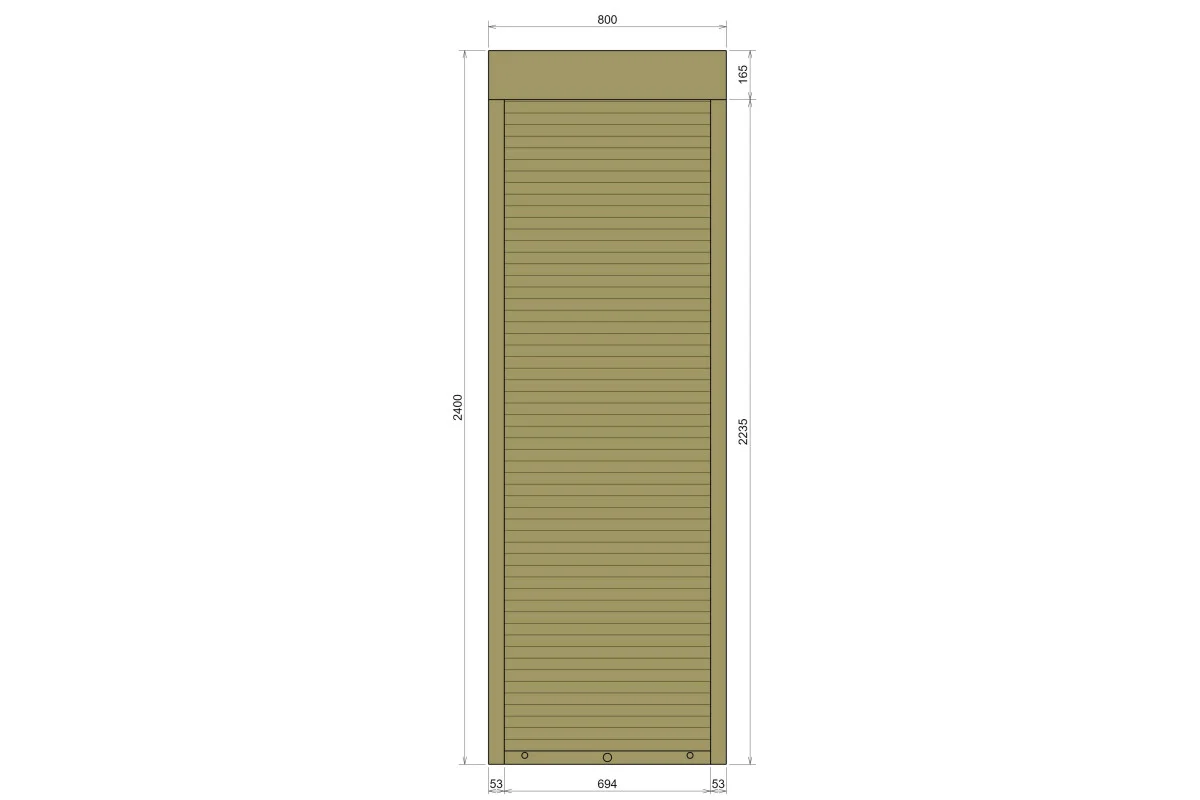 Защитные алюминиевые ролеты Comfort Line 800-2400 мм P55