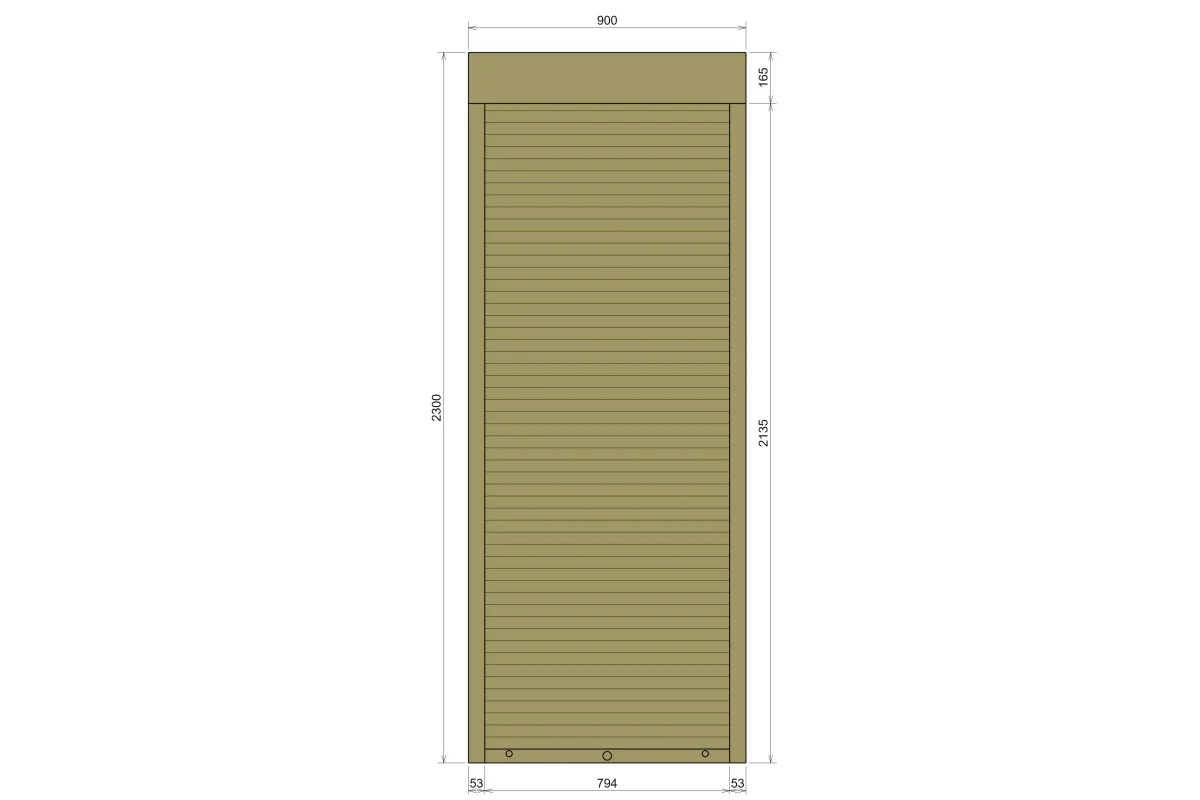 Защитные алюминиевые ролеты Comfort Line 900-2300 мм P55