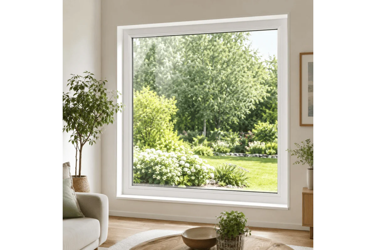 Металопластикове вікно VEKA Softline 76 глухе 1400 × 1100 мм