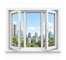 Металлопластиковое окно REHAU EURO 60 трёхстворчатое с поворотно-откидной створкой 2000 x 800 мм