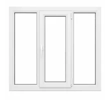 Металлопластиковое окно VEKA Softline трёхстворчатое с поворотно-откидной створкой 2100 x 1000 мм
