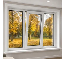 Металопластикове вікно REHAU EURO 70 трьохстулкове з поворотно-відкидною стулкою 1900 x 600 мм