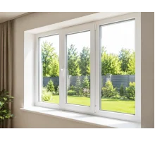 Металлопластиковое окно REHAU EURO 70 трёхстворчатое с поворотно-откидной створкой 1900 x 1400 мм